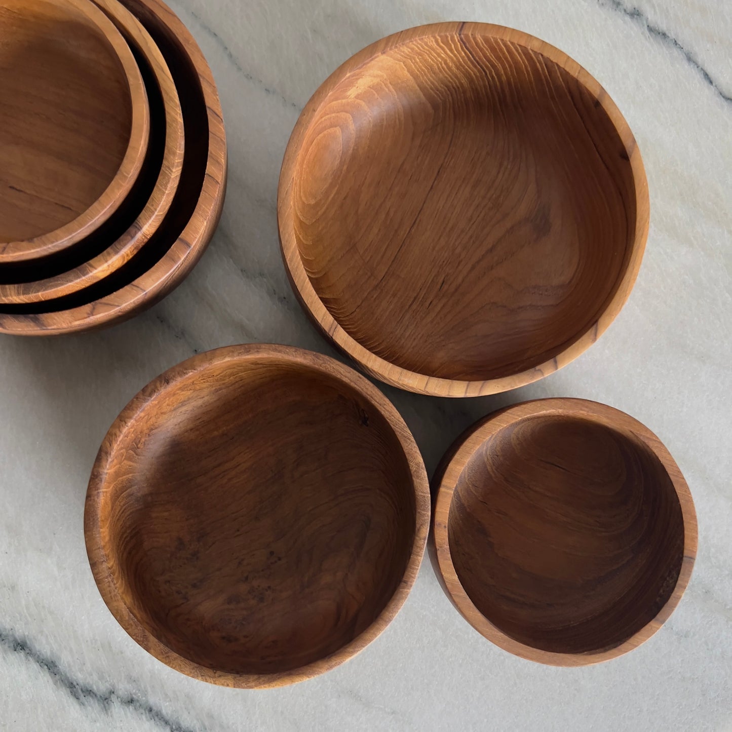 Teak Nesting Bowls - set of 3