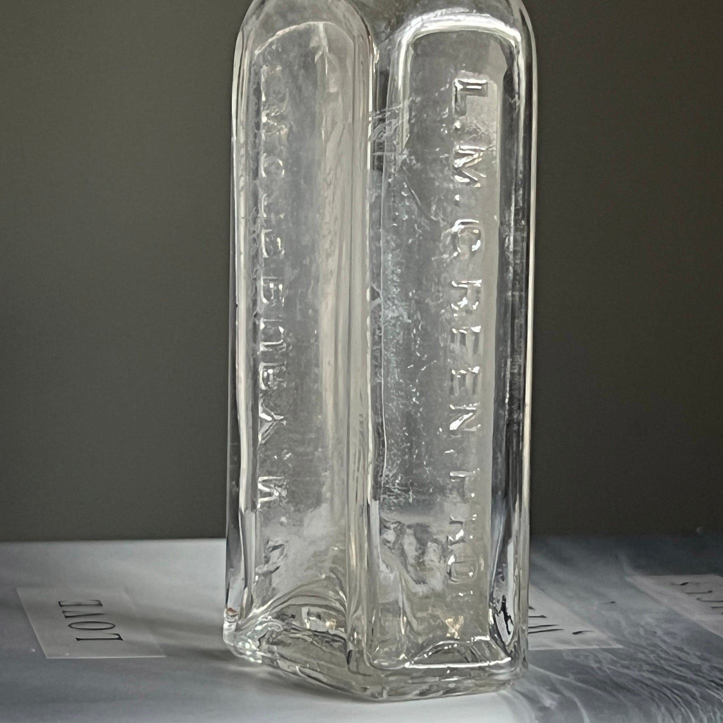 Vintage Glass Bottles - Set of 3