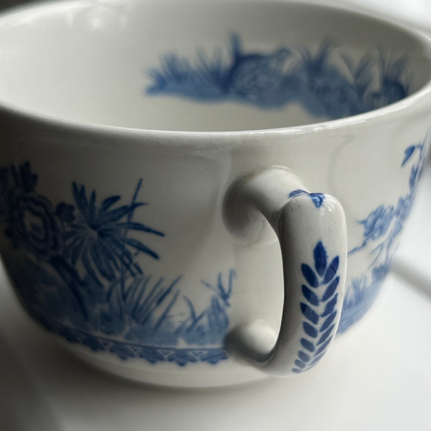 Mason's Quail Blue & White Tea Cup and Saucer