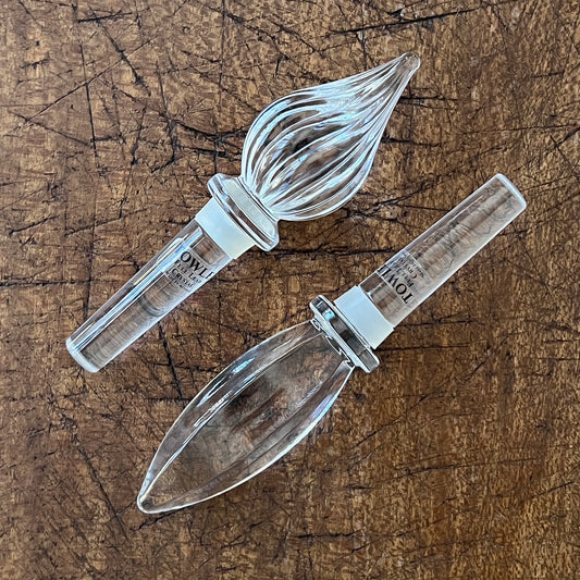 Towle Austrian Lead Crystal Wine Stoppers - Set of 2