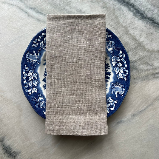 Natural Linen Napkins,Set of 2