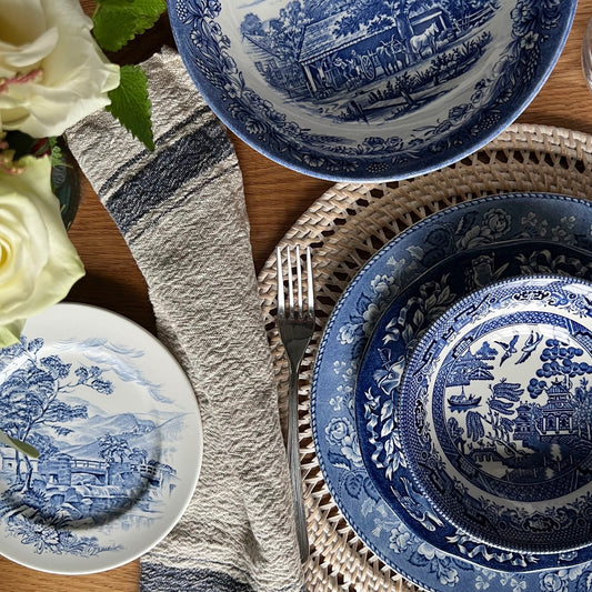 Blue & White English Wedgwood & Co Plate